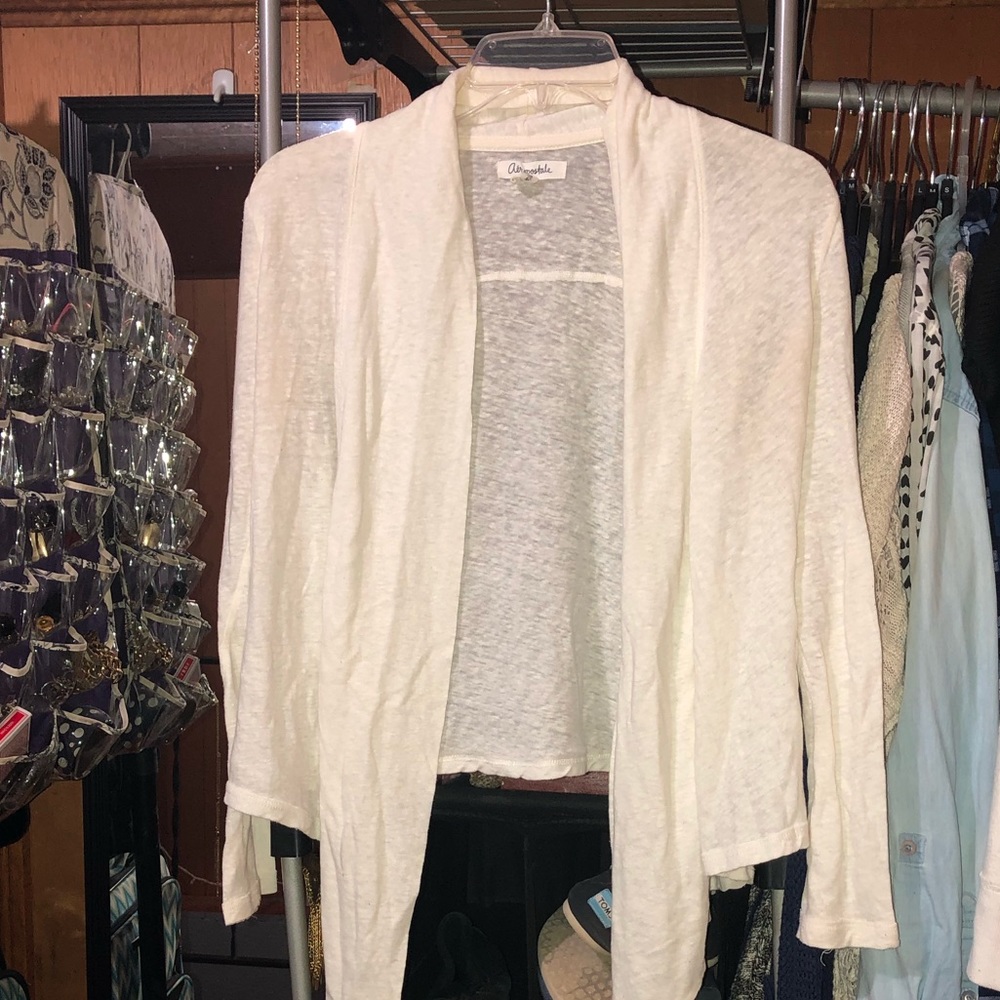 Cream colored cardigan